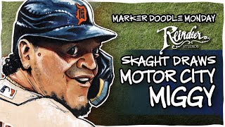 Miguel Cabrera  Marker Doodle Monday [upl. by Aicad582]