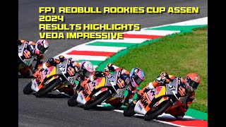 FP1 redbullrookiescup Assen 2024 Veda Pratama tampil impressive [upl. by Cardinal313]