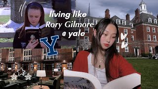 yale student lives like rory gilmore for a day 🧸☕️🍂  study vlog good food reading [upl. by Banerjee]