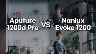 Aputure 1200d Pro VS Nanlux Evoke 1200 compare the lighting [upl. by Los]