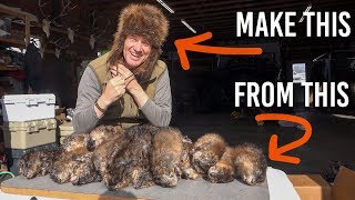 Making Fur Garments  Muskrat Trapping Ep 3 [upl. by Idurt]