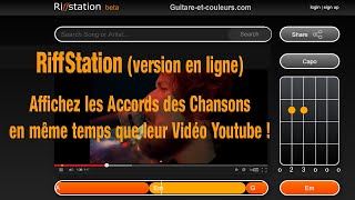 RiffStation  affichez les accords des chansons en même temps que leur vidéo Youtube [upl. by Annalla365]