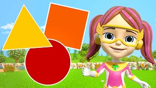 Shapes Game Song Learning Videos and Nursery Rhymes for Kids [upl. by Inaoj]