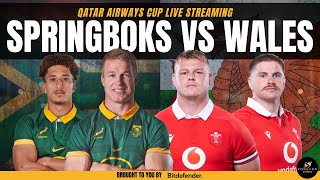 SPRINGBOKS VS WALES LIVE  South Africa vs Wales Live Commentary amp Watchalong [upl. by Kcirdled]