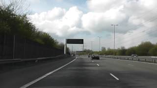 Driving On The M5 From J3 Birmingham West amp Central To J2 Dudley Oldbury Sandwell England [upl. by Aisila99]