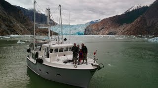 Exploring Tracy Arm and the Sawyer Glaciers in Southeast Alaska  Nordhavn 40 MV Cassidy Ep 6 [upl. by Rehpotsirhc]