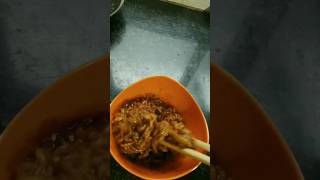 knorr spicy JJAJANGMYEON veg meal kpot ramen✌food youtubeshortsjjajangmyeon ramenkoreanramen [upl. by Eidnyl]