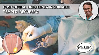 Post operatorio ernia inguinale tempi recupero [upl. by Siseneg]