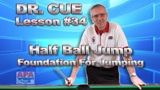 APA Dr Cue Instruction  Dr Cue Pool Lesson 34 Foundation for Jumping [upl. by Ettelrats]