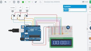 Digital Clock System Using Arduino Tinkercad  Arduino Project  Digital Clock  Autodesk Tinkercad [upl. by Wiley]