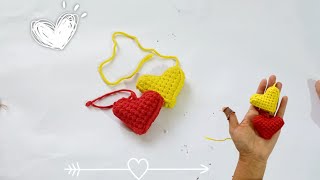 How to make a 3D heart  DIY Macrame Heart  Macrae Tutorial [upl. by Charlet]