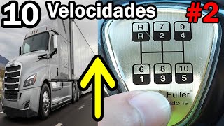 como hacer cambios de velocidad correctamente en la transmision de 10 velocidades eaton fuller [upl. by Ahsilyt]