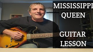 Mississippi Queen Mountain  Guitar Lesson  Solo [upl. by Bremer244]