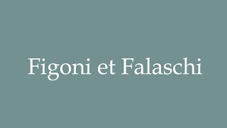 How to Pronounce Figoni et Falaschi Correctly in French [upl. by O'Neil]