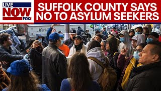 Lawmakers saying no to asylum seekers in Suffolk County NY  LiveNOW from FOX [upl. by Amsirak]