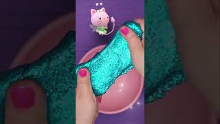 Glittery Mermaid Slime  DIY for Kids  GABBYS DOLLHOUSE [upl. by Mazonson]