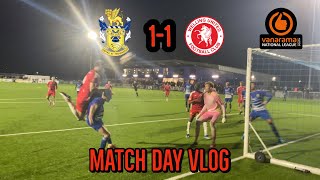 Aveley 11 Welling United Elliot Long to the rescue Match Day Vlog [upl. by Yrahcaz]