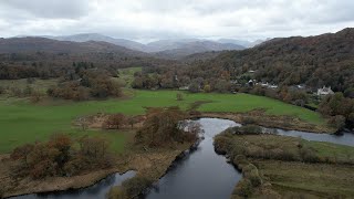 Ambleside Waterhead  Windermere  Galava Roman Fort  Ambleside  Lake District  Cumbria  Drone [upl. by Nothsa450]