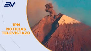 Volcán Sangay genera explosiones que se pudieron escuchar en 5 provincias  Televistazo Ecuavisa [upl. by Barvick]