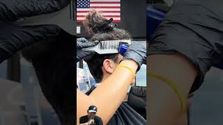 Easy Over Comb  Cara Mudah Over Comb Pemula haircut hairstyle barber fade [upl. by Aneen]