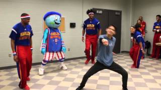 Harlem Globetrotters vs Sam Picart DANCEOFF [upl. by Ainek]