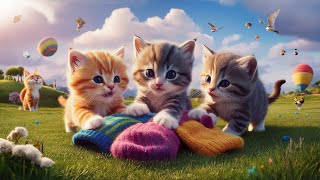 Three Little Kittens Lost Their Mittens and I Found Them animation [upl. by Syxela]