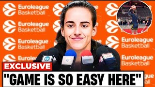 Caitlin Clark Just PLAYED Her FIRST GAME in EUROPEAN LEAGUE WNBA Fans SHOCKED FANS GOING WILD [upl. by Miki]