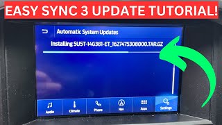 How to Update Your SYNC 3 to SYNC 34  3 Ways to Upgrade Your Sync 3 System [upl. by Adniled]