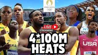 4100M Relay Heats LIVE Paris 2024 Olympics Watch Party [upl. by Lucita]