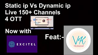 Excitel Fiber 1Gbps Speed Test I Static IP vs Dynamic IP I 4OTT with Amazon Prime Live TV for 800rs [upl. by Corry]