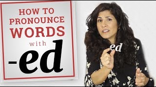 ED pronunciation  D or T  Simple Past and past participle suffix pronunciation [upl. by Yelsehc]