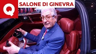 Giorgetto Giugiaro e la sua Sibylla al Salone di Ginevra 2018  Quattroruote [upl. by Ecilef]