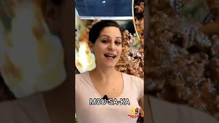 😋 Moussaka  How To Pronounce  ggmix greekfood cyprusfood cypriot [upl. by Saphra899]