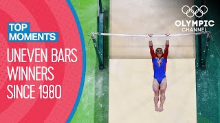 Last 10 Womens Uneven Bars Winners at the Olympics  Top Moments [upl. by Lleder]