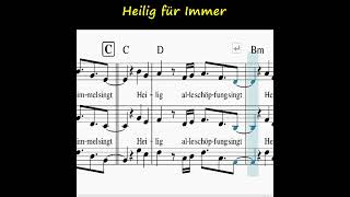 Heilig Für Immer  Chornoten  Noten  Stimmen [upl. by Relyt]