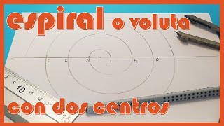 📝 ESPIRAL o voluta de DOS CENTROS [upl. by Cida406]