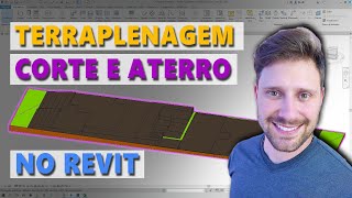 Terraplenagem em BIM Aterro e Corte de Terreno no REVIT [upl. by Notsirk]