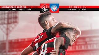 FINAL DO BAIANÃO SUB20  AO VIVO COM IMAGENS  VITÓRIA X BAHIA  TVVitória SouMaisVitória [upl. by Aynor]