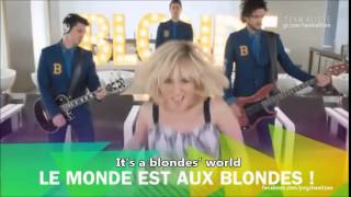 Alizée Blonde  Dual English French Lyrics HD Subs Paroles Lyrics [upl. by Nylteak862]