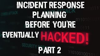 Creating an Incident Response Plan  Part 2 incidentresponse dfir socanalyst [upl. by Arammat]