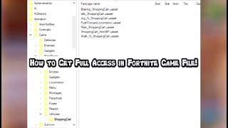 How to Enter in Fortnite Game File DataMining [upl. by Kcirad]