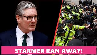 Keir Starmer ran away as farmers started protesting against him [upl. by Decato868]