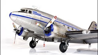 Douglas DC3 trumpeter 148 Alaska Airlines  Aircraft Model [upl. by Aniluap916]