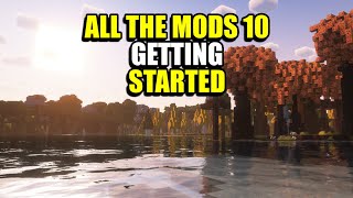 Ep1 Getting Started  Minecraft All The Mods 10 Modpack [upl. by Della437]