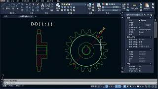 스프로킷 2D화 인벤터 캐드 도면 작성 그리기 [upl. by Verena]