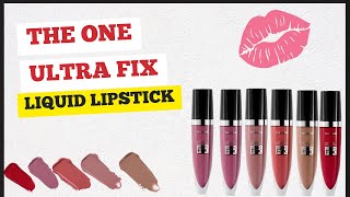 The One Ultra Fix Liquid Lipstick  Oriflame Lipstick  Review UrduHindi  English Subtitle [upl. by Downs]