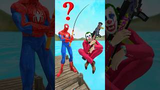 Spiderman challenge fishing vs Joker Venom Granny gta gtav spiderman funnyvideo homemaranha [upl. by Hardman794]