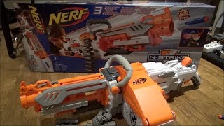 NERF NStrike Havok Fire EBF25 Unboxing and Review [upl. by Parlin]