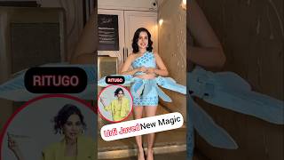 Urfi Javed Flower Dress Magic shorts urfijaved [upl. by Selmore901]