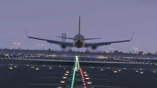 XPlane 1130 Zibo 737 max graphics landing [upl. by Adnil707]